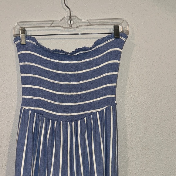 Hem & Thread Navy and White Striped Jumpsuit - Picture 2 of 8